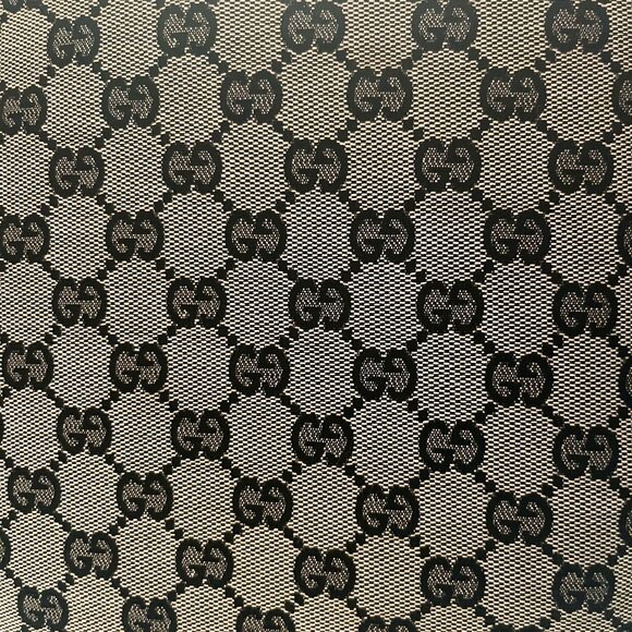 Authentic Gucci Black and Brown GG Canvas Tote with Black Leather Handles - Picture 7 of 16